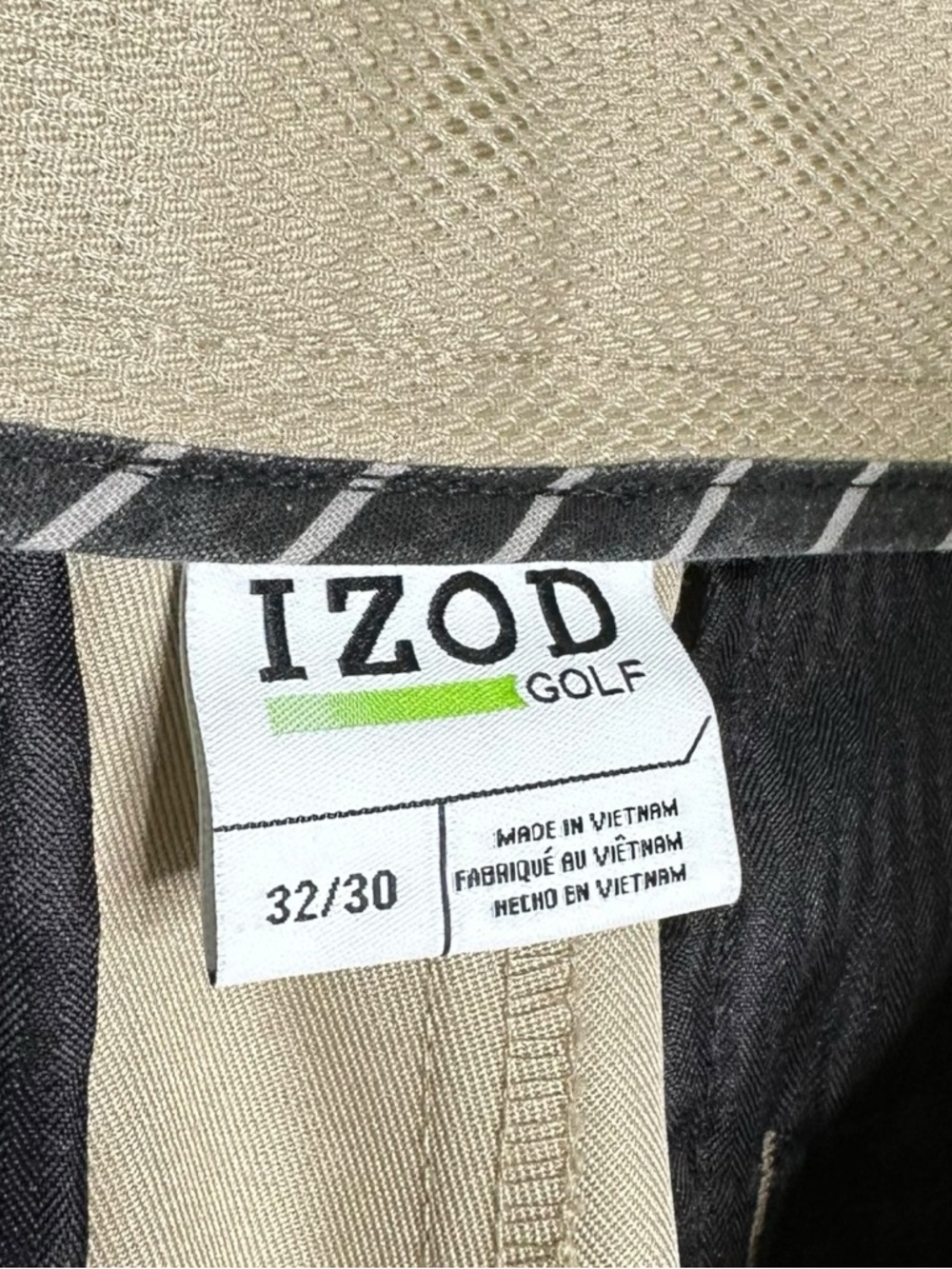 Izod Golf Khaki Chino Pants - Picture 7 of 7